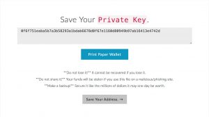 Myetherwallet private key opslaan